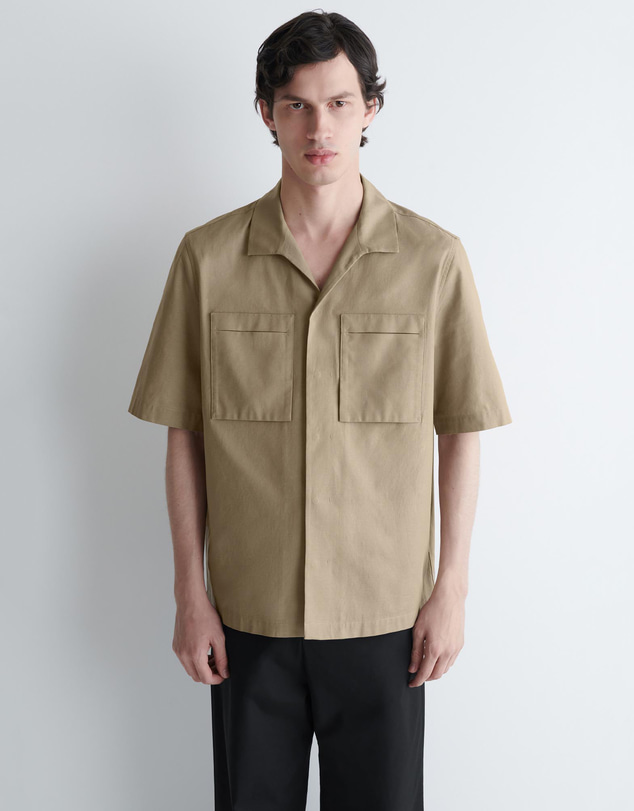 COS - Textured-Cotton Utility Shirt
