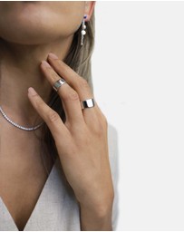 CA Jewellery - Tennis Necklace Silver White