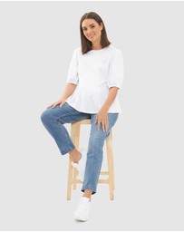 Ripe Maternity - Nadia Peplum Top