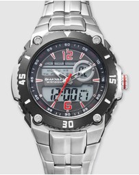 Maxum - Maverick Stainless Steel Ana Digi Watch