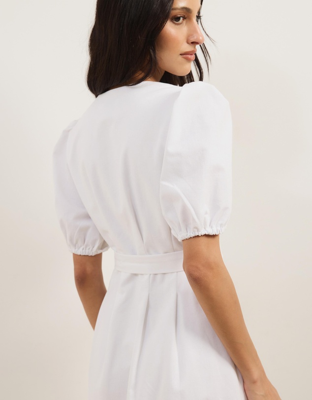 Atmos&Here - Audrey Fitted Button Front Midi Dress