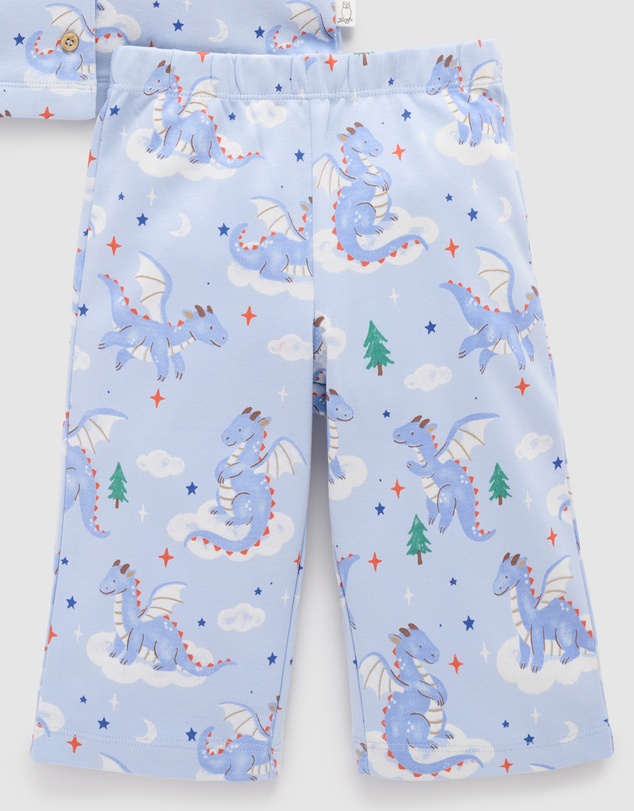 Purebaby - Thick Button Up Pyjama Set -Kids-Babies