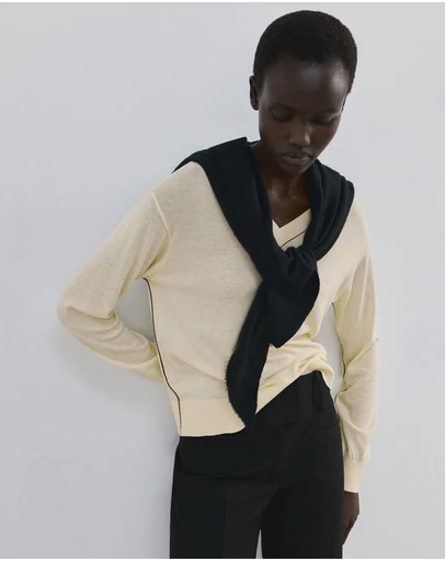 M.N.G - V-Neck Knit Sweater