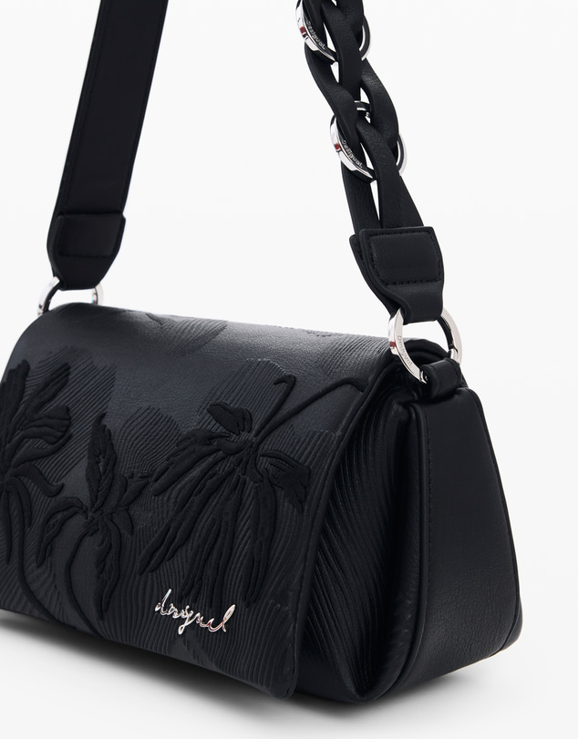 Desigual - Small bag with floral embossing