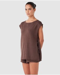 Arcaa - Poppy Tie Side Top