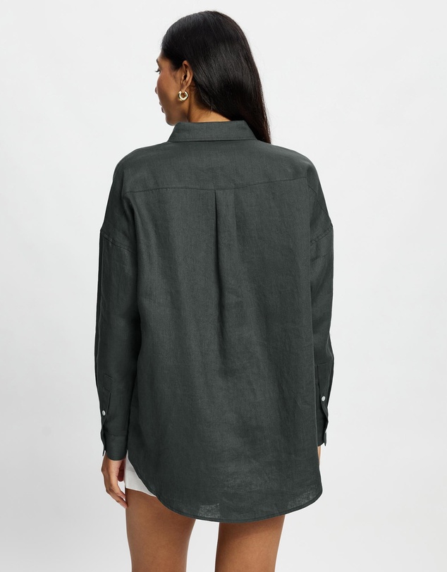 White By FTL - Nami Linen Shirt