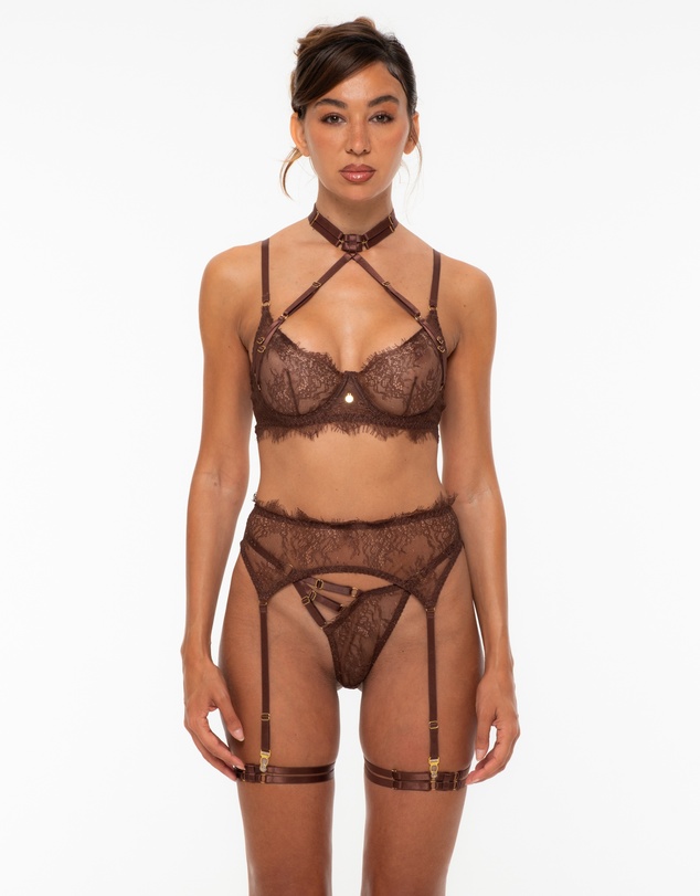 One Empire - Cielia Brown Lingerie Set