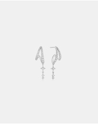 Ania Haie - Ania Haie Silver Star Drop Stud Earrings