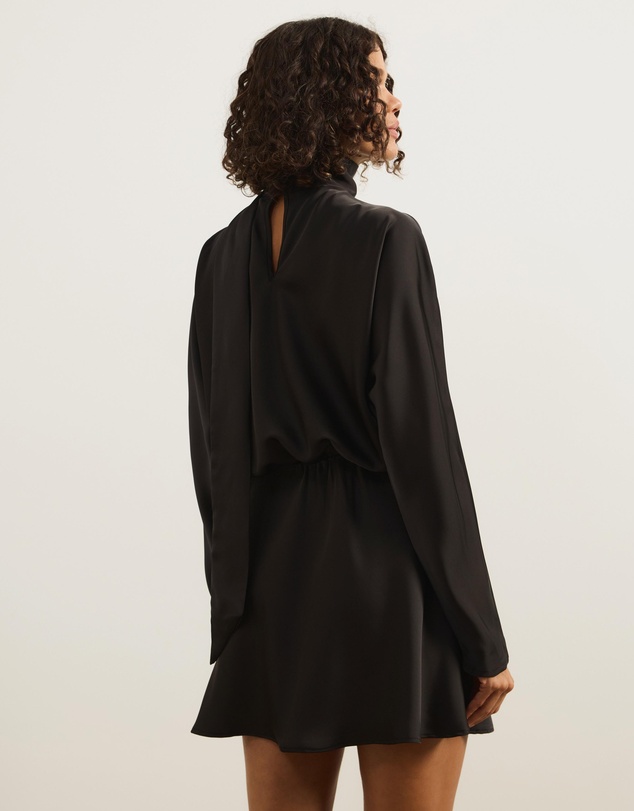 Atmos&Here - Dani Scarf Satin Mini Dress