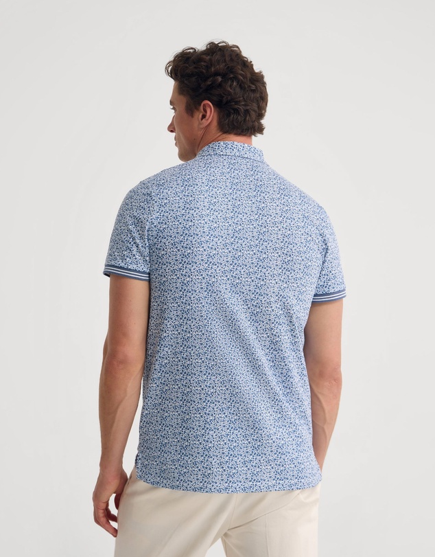 Oxford - Milo Printed Jersey Polo