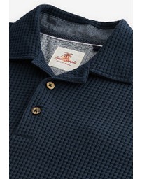 NEXT - Textured Waffle Polo Shirt