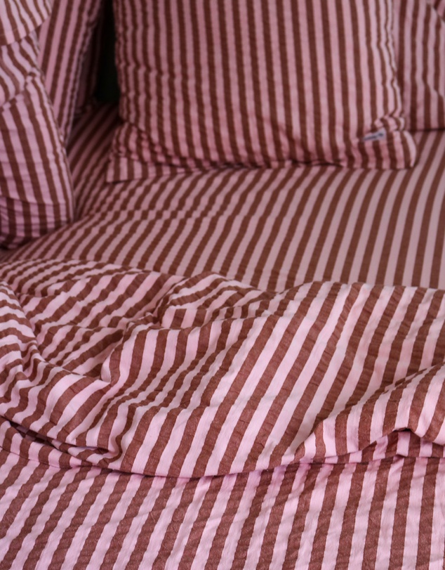 Mosey Me - Sundae Seersucker Flat Sheet