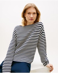 Tommy Hilfiger - Flag Embroidery Boat Neck Jumper