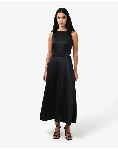 Forcast - Louisa Cut Out Satin Dress