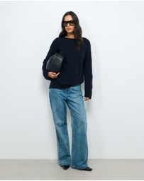 AERE - Renia Wool Boat Neck Jumper