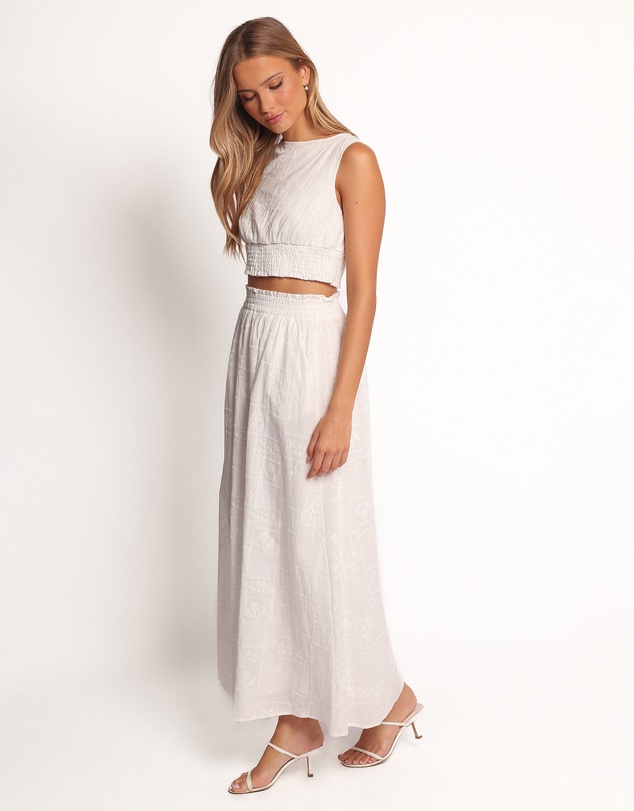Petal & Pup - Kimora Maxi Skirt - White