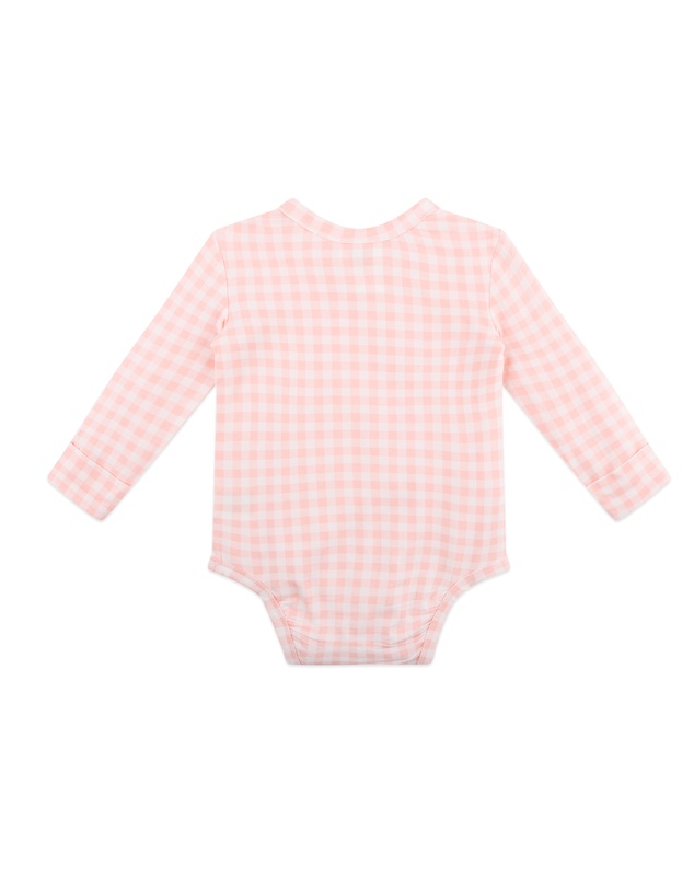 Kynd Baby - Comfy Bodysuit Long Sleeve in Petal Gingham