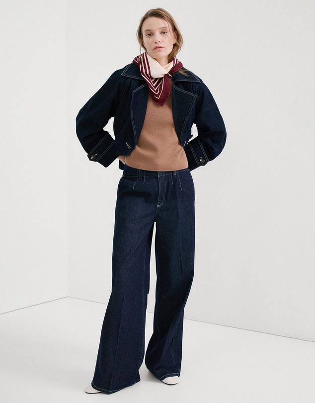 M.N.G - Wide Leg Mid-Rise Jeans