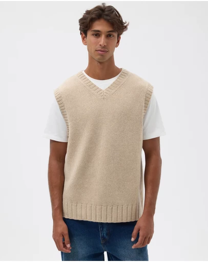 AERE - V-Neck Wool Vest