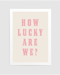 Olive et Oriel - How Lucky Are We? by Tara Royle Art Print