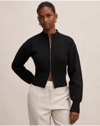 Forever New Petite - Hanna Petite Zip Knitted Jacket