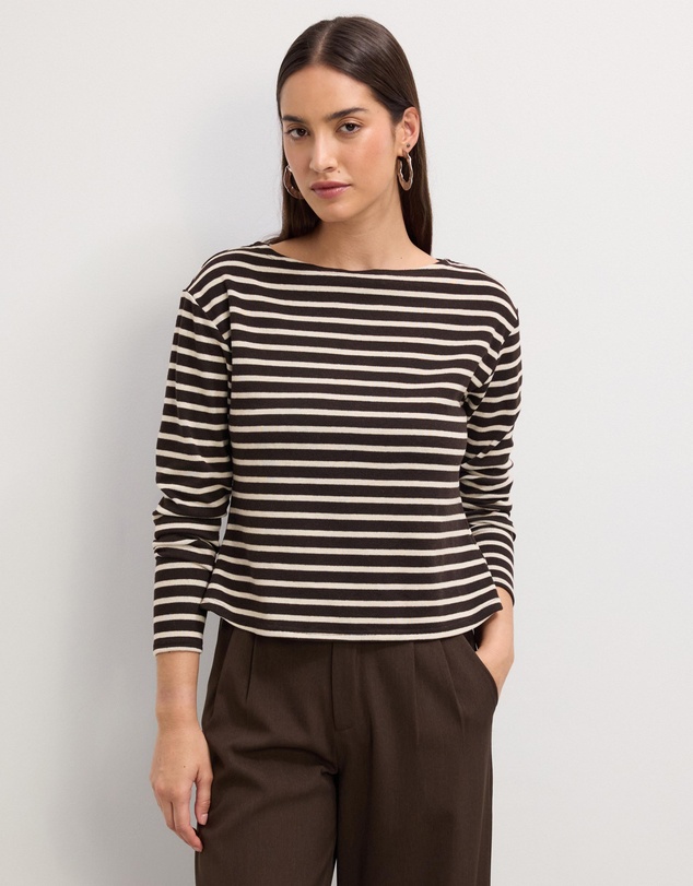 The Fated - Sasha Striped Jersey Top