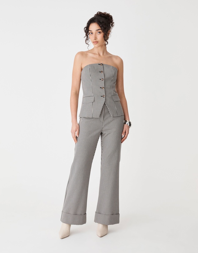 Forcast - Flynn Wide Leg Cuff Pants