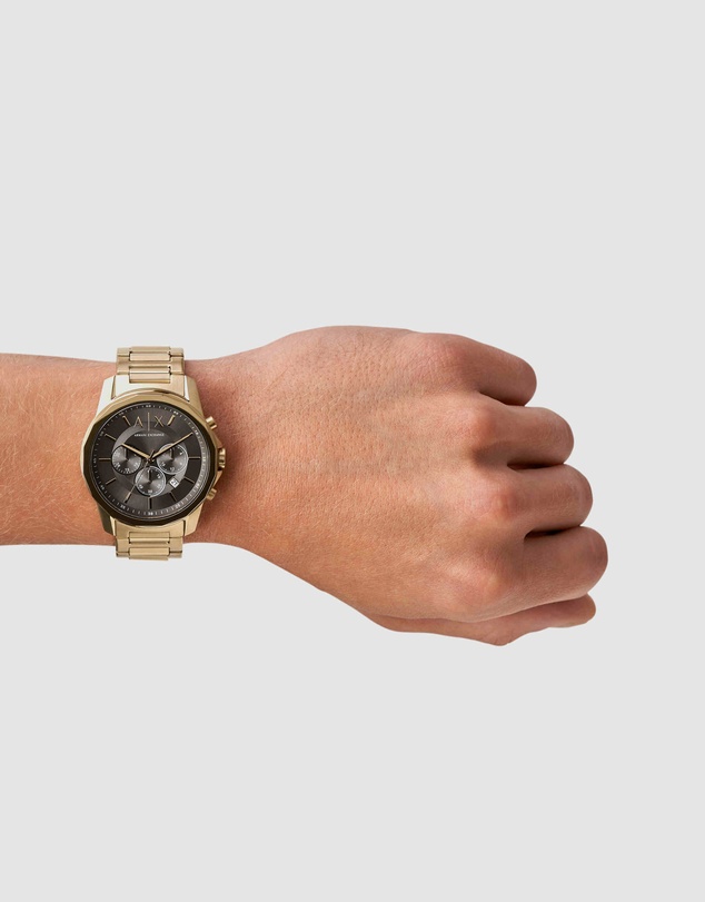 Armani Exchange - Gold Tone Chronograph Watch