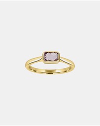 Zoe Olivia - 9K Gold Amethyst Ring