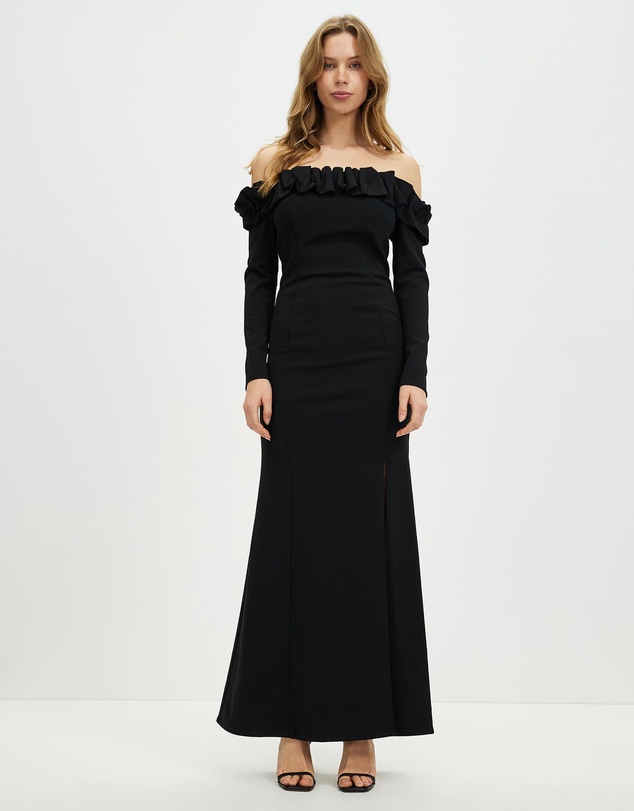 Romance by Honey and Beau - Aria Off Shoulder Maxi Dress