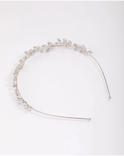 Lovisa - Silver Marquise Round Leaf Headband