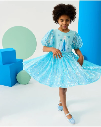 Rock Your Kid - Frozen Sequin Dress - ICONIC EXCLUSIVE - Kids