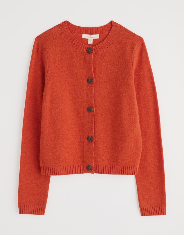Seasalt - Seasalt Cornwall Orange Tern Tide Cardigan
