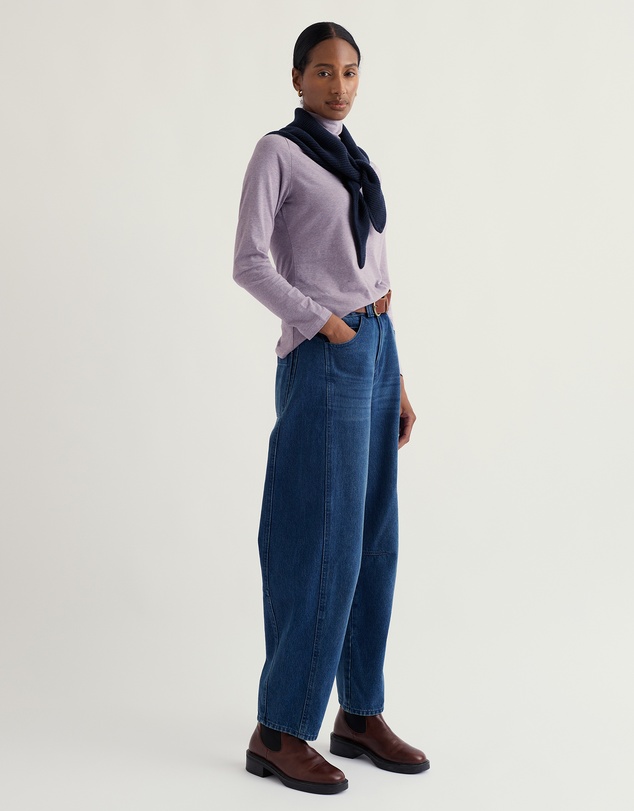 Seasalt - Seasalt Cornwall Purple Landing Roll Neck Top