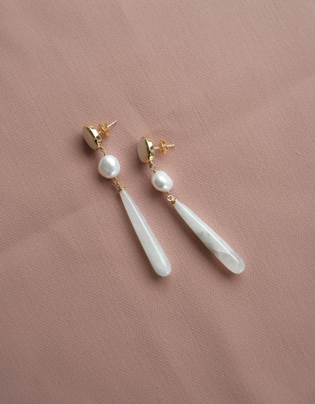 Bianc - Artisan Earrings Mother of Pearl
