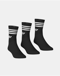 adidas Originals - 3-Pack Three Stripes Crew Socks