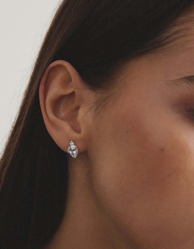 THOMAS SABO - THOMAS SABO Ear studs with zirconia in teardrop shape