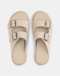 Tommy Hilfiger - Flex Jutte Hilfiger Suede Sandals - Men's