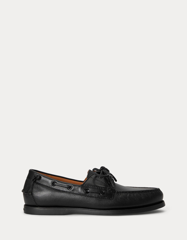 Polo Ralph Lauren - Merton Tumbled Leather Boat Shoes - Men's