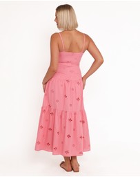 Petal & Pup - Botanique Midi Dress - Rose Broderie