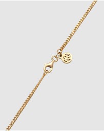 Haze & Glory - ICONIC EXCLUSIVE - Necklace Turquoise Square 925 Sterling Silver Gold-Plated