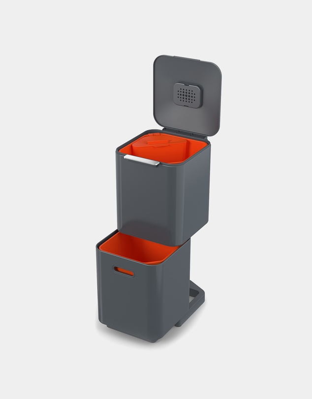 Joseph Joseph - Totem Compact 40L Waste Separation & Recycling Unit (Graphite)