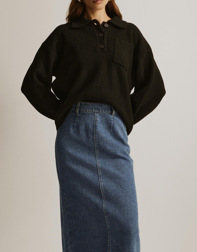 Atmos&Here - Nova Denim Maxi Skirt