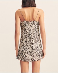 Shona Joy - Ophelia Cowl Mini Dress With Ornamental Belt