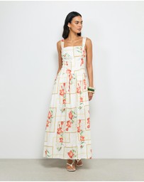 AERE - Asha Linen Midi Dress