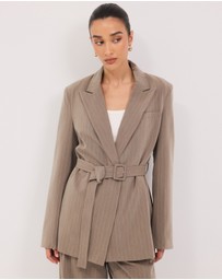 Calli - Rhode Pinstripe Blazer