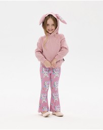 Rock Your Kid - Hunny Bunny 3D Bunny Hoodie in Peach