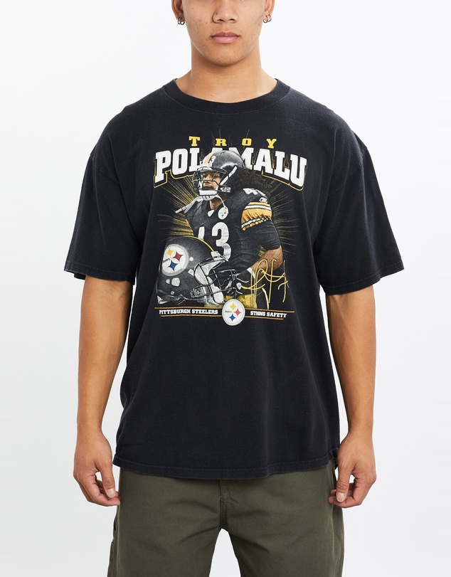 Vintage by The Real Deal - Pre Loved - Vintage Troy Polamalu NFL Pittsburgh Steelers Tee