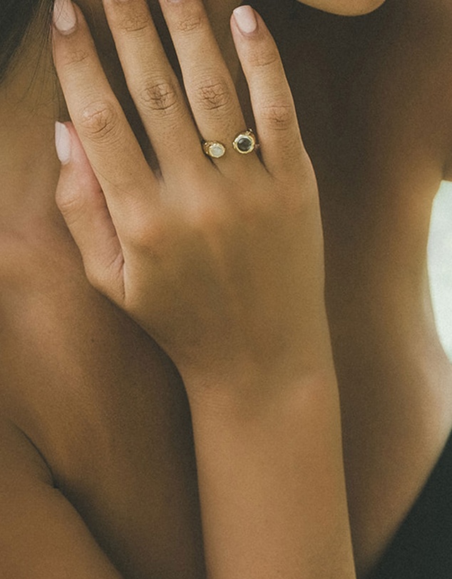 Haze & Glory - ICONIC EXCLUSIVE - Ring Aqua Moon 925 Sterling Silver