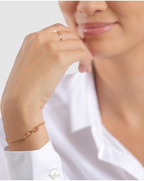 Elli Jewelry - Bracelet Heart Infinity 925 Sterling Silver Rosegold